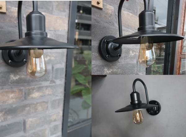 エジソン電球付きのお洒落な外灯