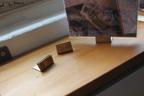 カードスタンド 真鍮 ナチュラル