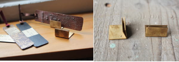 カードスタンド 真鍮 ナチュラル