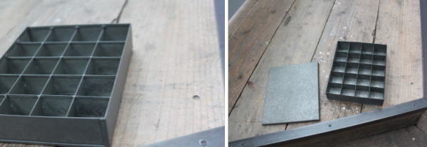 ブリキ雑貨 セパレートボックス