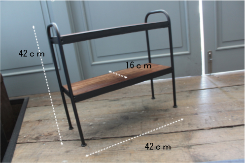 ナチュラルインテリア アイアンシェルフ