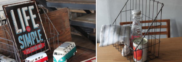 ワイヤーバスケット おしゃれディスプレイ