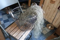 ラウンドバスケットで収納