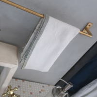 雑貨 タオルバー 真鍮