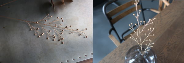 ブリキ素材がおしゃれなアートフラワー