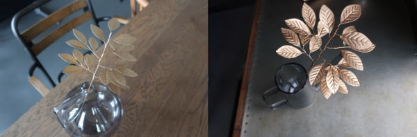 ブリキ素材がおしゃれなアートフラワー